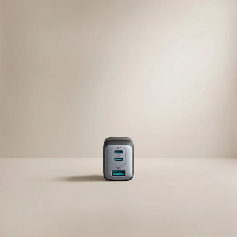 شاحن Anker PowerPort III ثلاثي المنافذ بقدرة 65W وتقنية GaN II