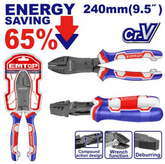 Compound action diagonal cutting pliers-قطاعة صناعي ضغط عالي