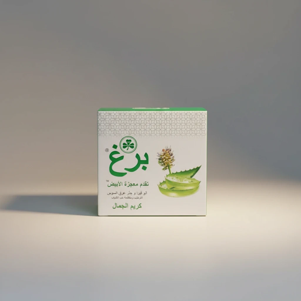 كريم برغ بالألوفيرا لتفتيح البشرة