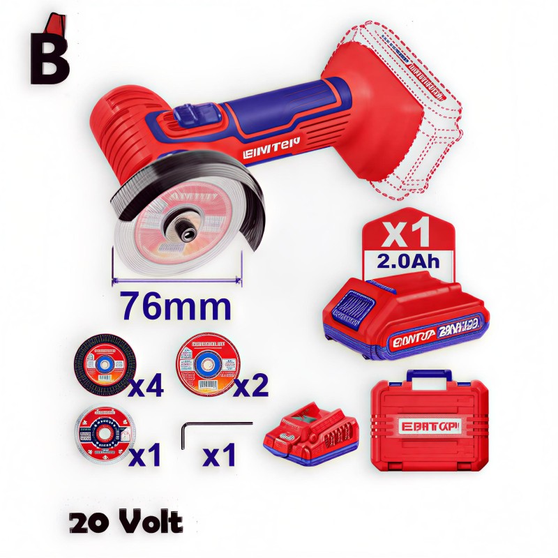 جلخ زاوية بطارية-ELAG76017 Cordless mini cut-off tool