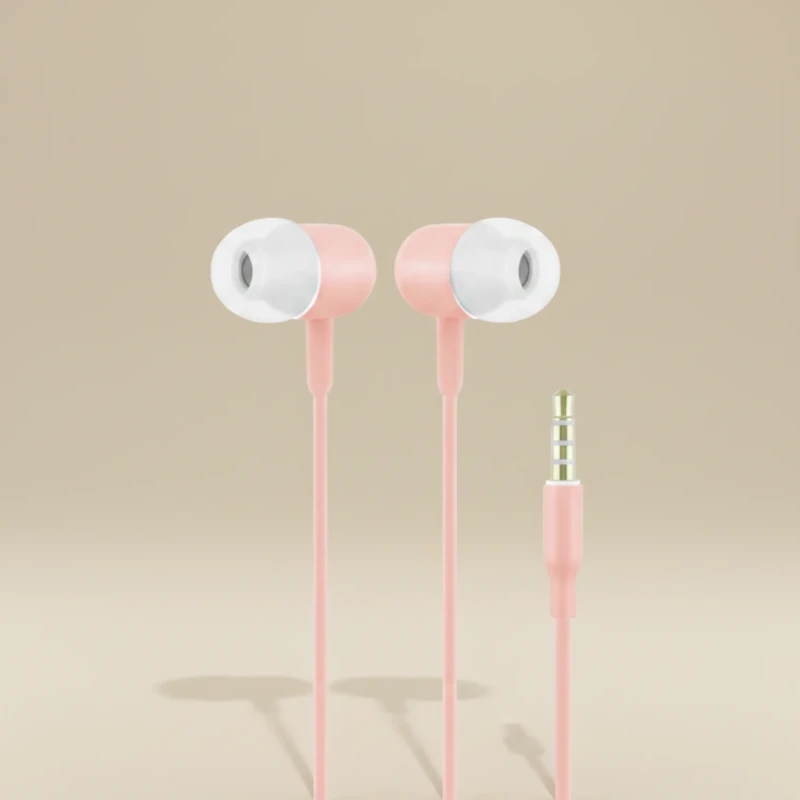 سماعة أذن سلكية MOXOM MX-EP55 مقاس 3.5mm مع ميكروفون وزر تحكم