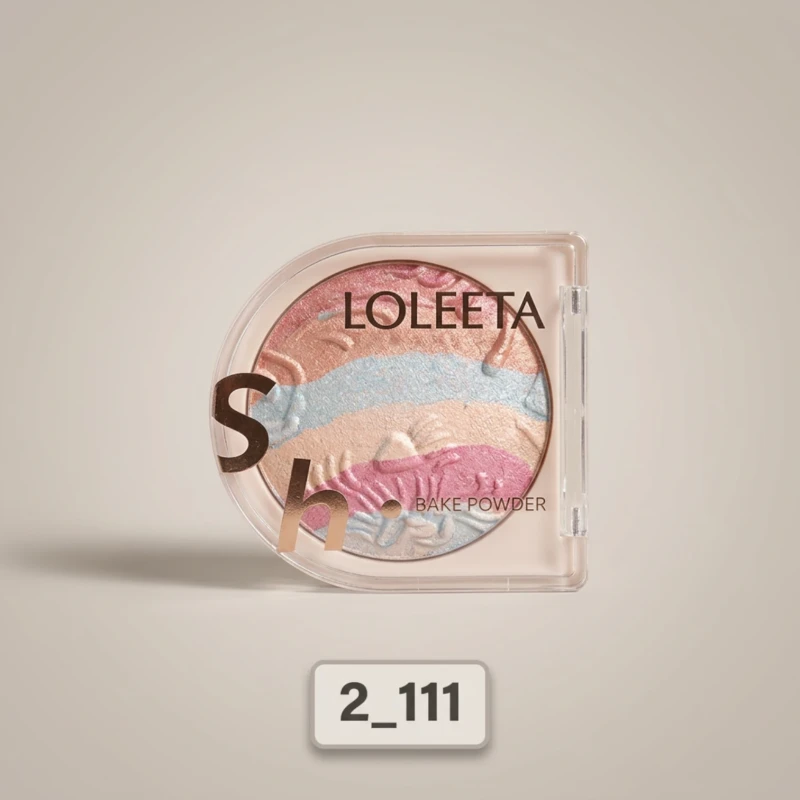 بودرة LOLEETA متعددة الألوان لإشراقة ناعمة