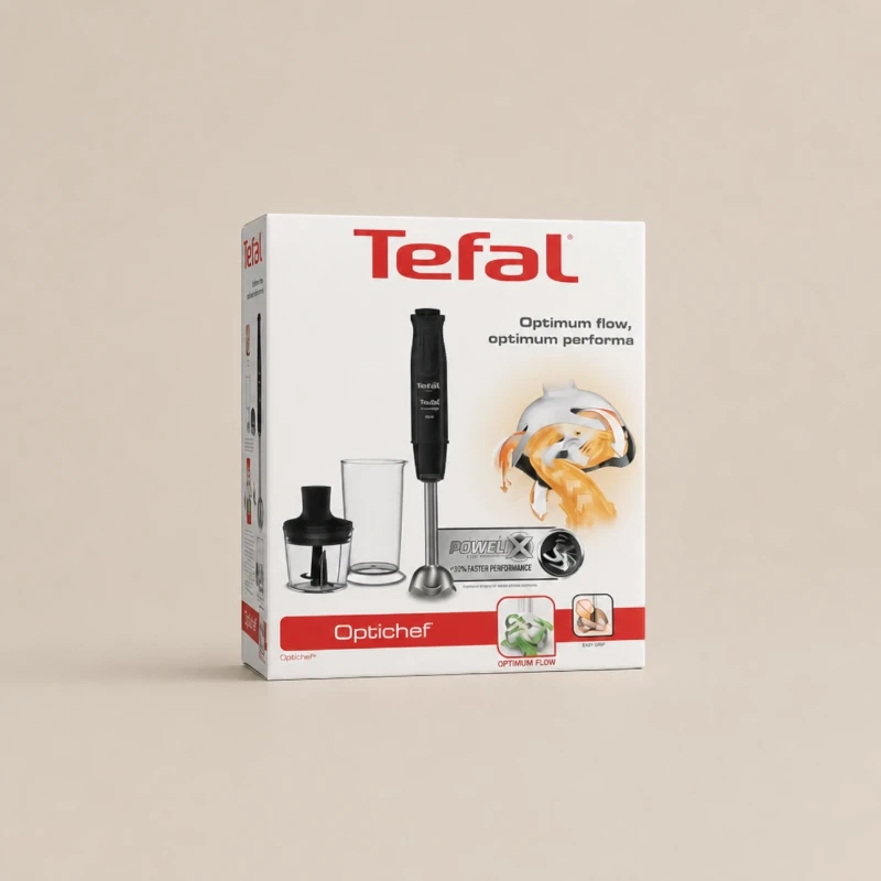 خلاط يدوي Tefal Optichef – قدرة 800 واط مع مفرمة وكوب