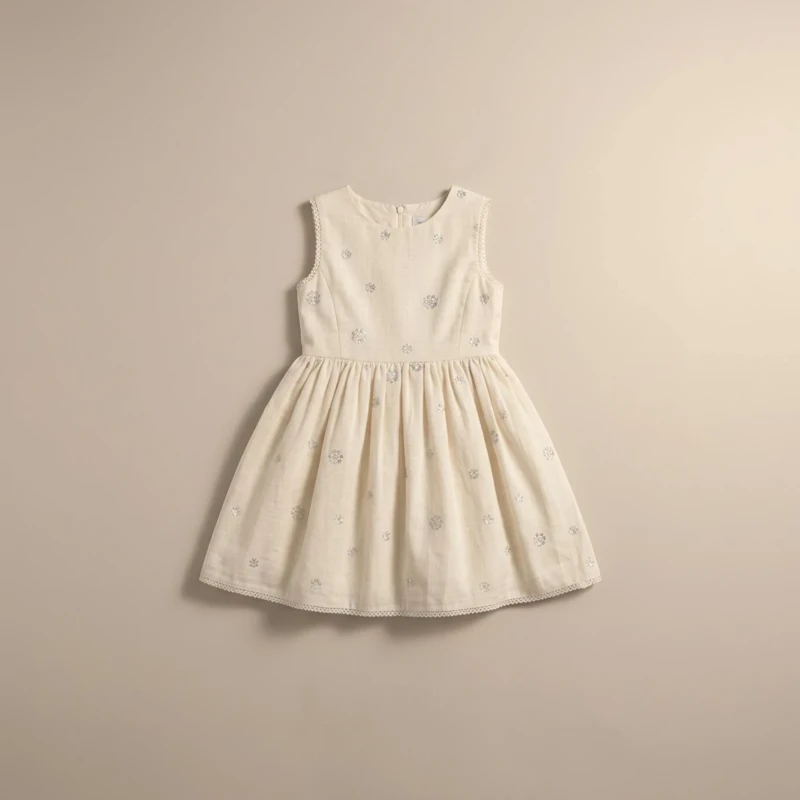 فستان زهور اللؤلؤ
