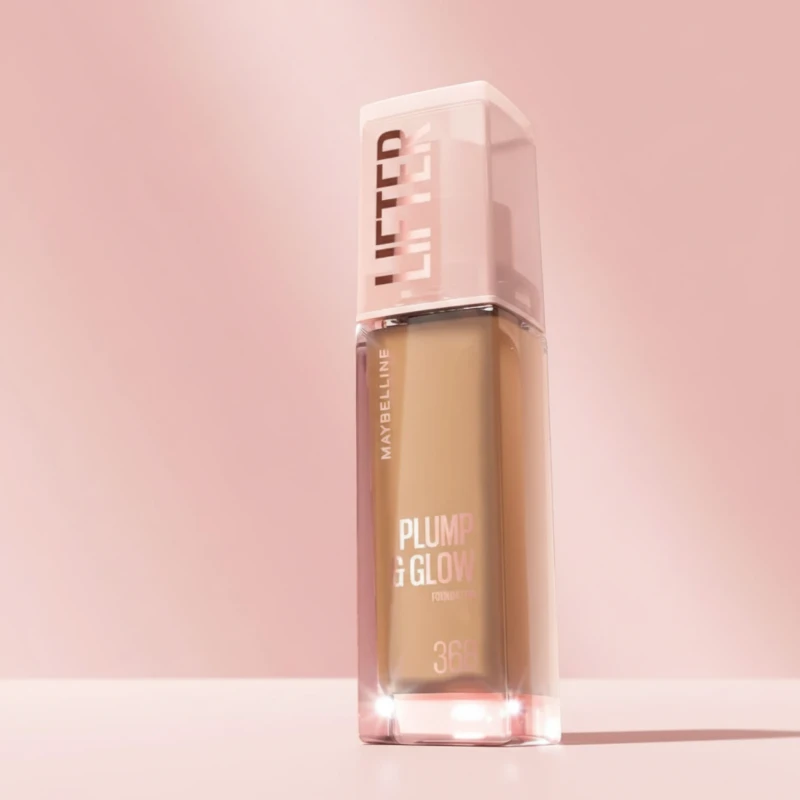 كريم أساس Maybelline Lifter Plump & Glow بحمض الهيالورونيك - درجة 368