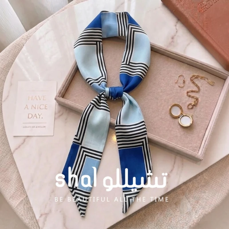 فولار ساتان نسائي منقوش