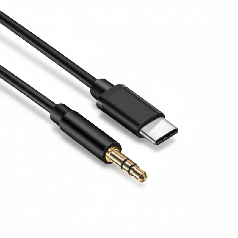 كابل صوت Type-C إلى AUX موديل JH-033 – طول 1 متر