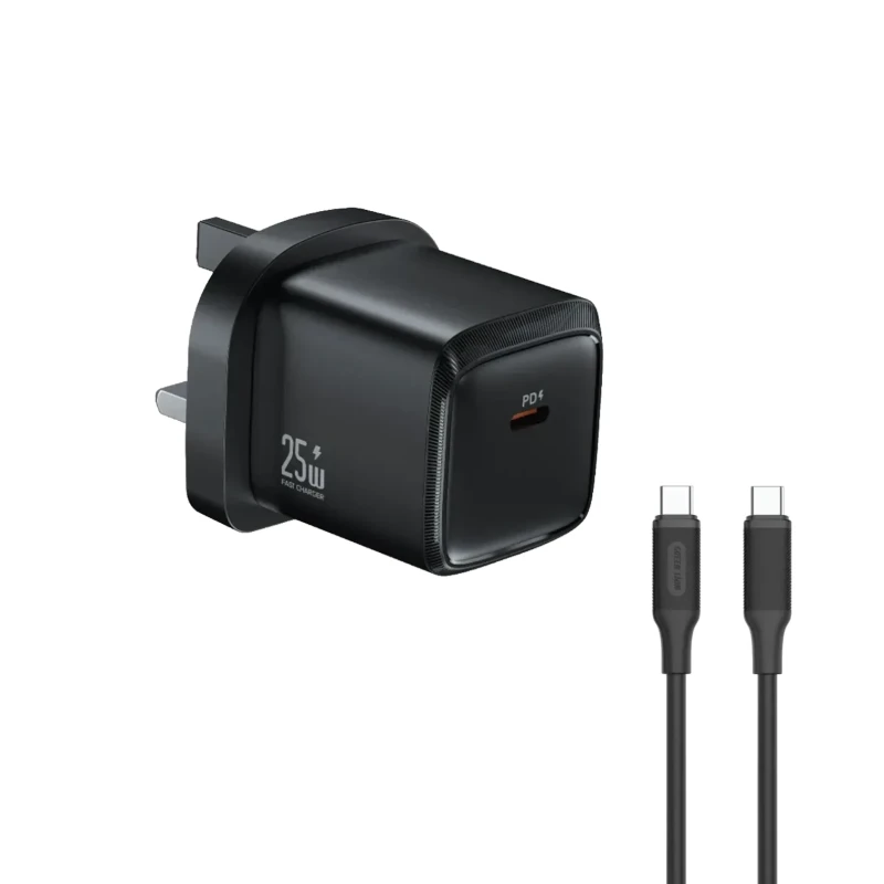 شاحن Green Lion G-Charge ‏25 واط مع كابل USB-C متر