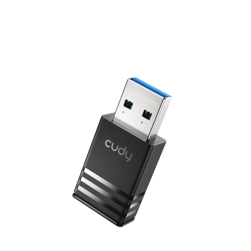 محول واي فاي Cudy WU1300S – USB 3.0 ثنائي النطاق AC1300