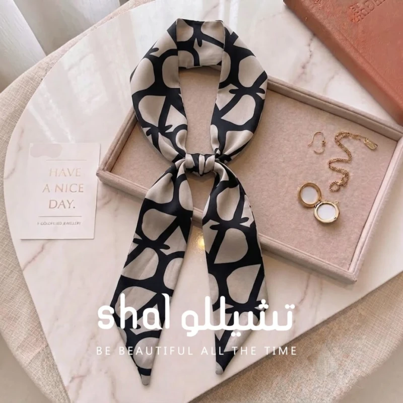 فولار ساتان نسائي منقوش