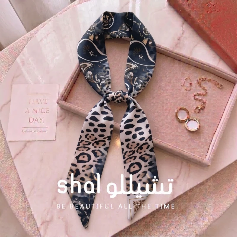 فولار ساتان نسائي منقوش