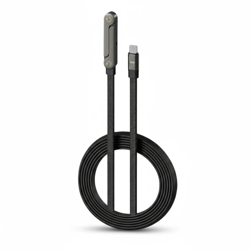 كابل Type-C إلى Type-C مع مسند – وصلة 240w مع مسند