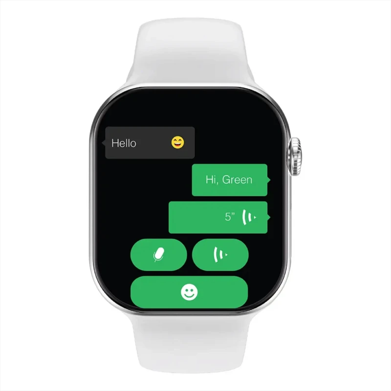 ساعة ذكية Green Lion Flex 46 – شاشة IPS ومكالمات بالفضي