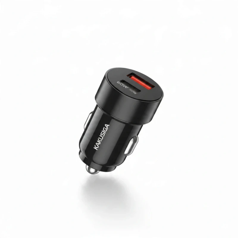 شاحن سيارة KAKUSIGA بقوة 60 واط – منفذان USB