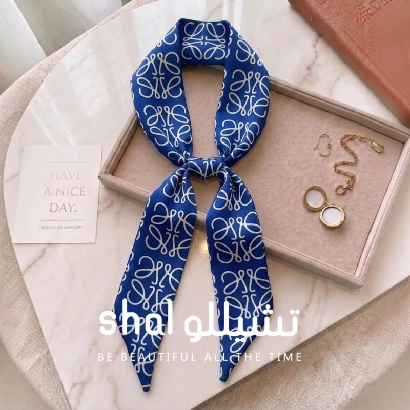 فولار ساتان نسائي منقوش