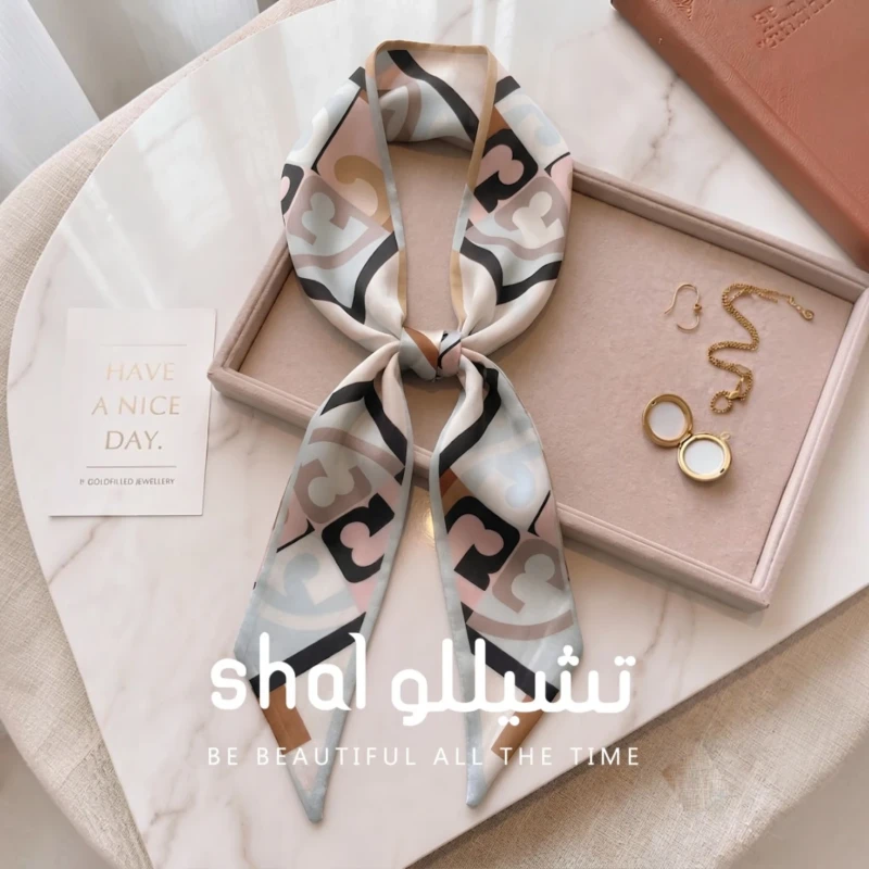 فولار ساتان نسائي منقوش