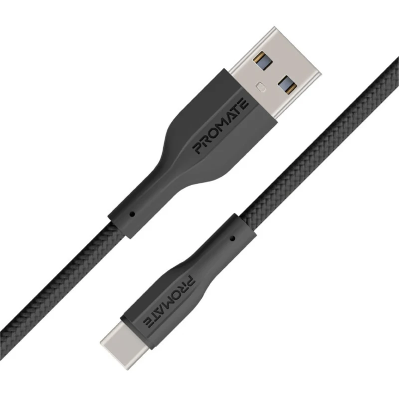 كابل شحن USB-C Promate XCord-AC – USB-A بطول متر مرن