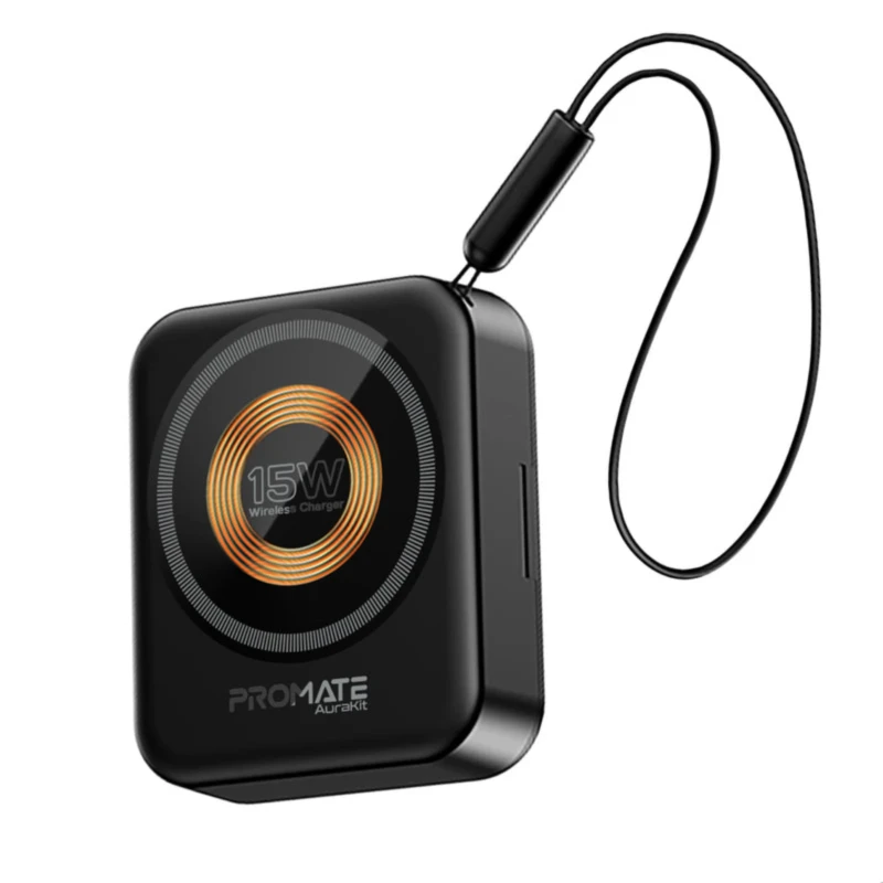 طقم شحن وتنظيف Promate AuraKit – شحن لاسلكي 15 واط