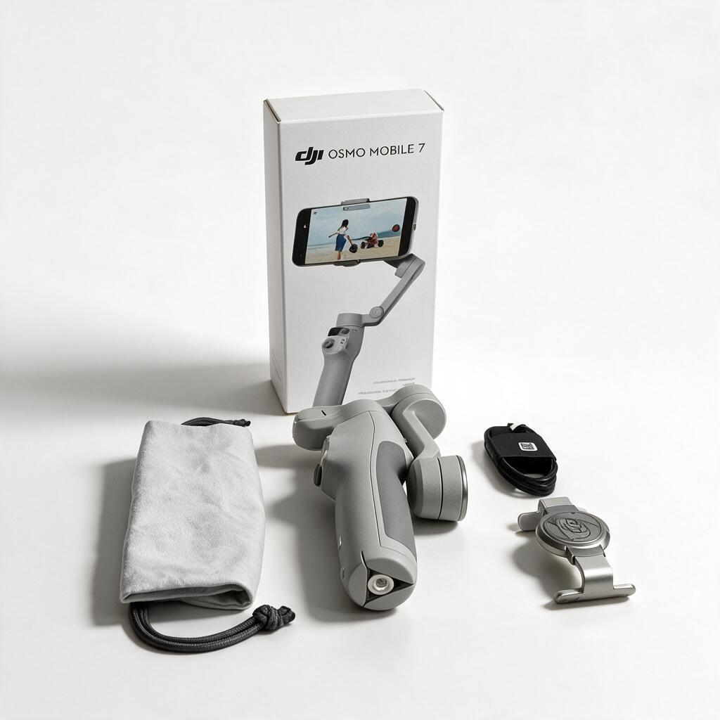 مثبت جوال DJI Osmo Mobile 7 – حامل قابل للطي للتصوير