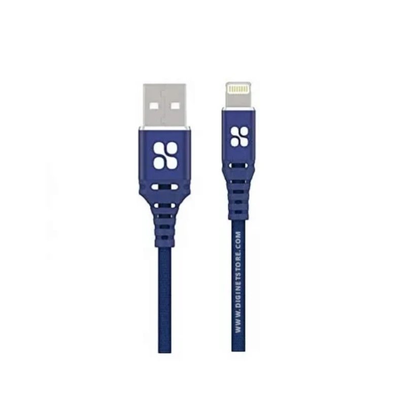 كابل Promate NerveLink-I2 – USB إلى Lightning أزرق