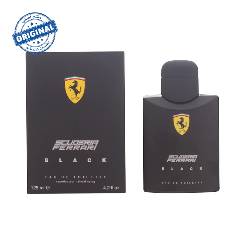 عطر Scuderia Ferrari Black أو دو تواليت سعة 125 مل