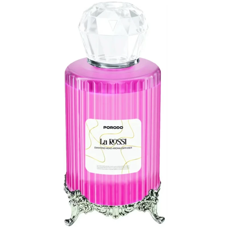 فواحة عطر كهربائية Porodo – 120 مل ورأس بتصميم ماسي وردي