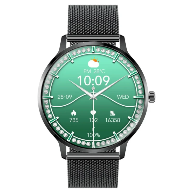 ساعة ذكية Promate xWatch-US13 – شاشة AMOLED دائرية 1.32 بوصة