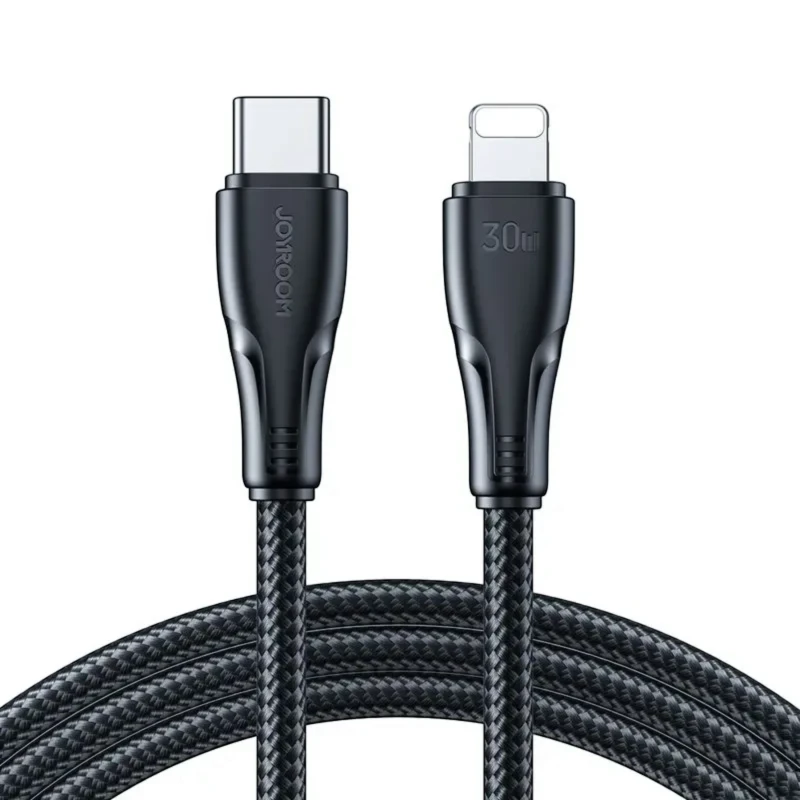 كابل شحن Joyroom S-A11 – لايتنينغ 30 واط بطول 1.2 متر