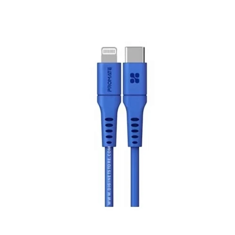 كابل Promate PowerLink-200 – Lightning أزرق
