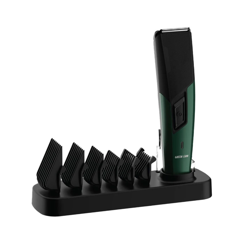ماكينة حلاقة Green Lion Trim Flex – 6 أمشاط وقاعدة تخزين