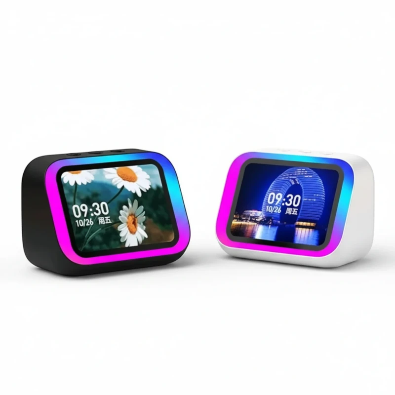 سبيكر TF26 Pro بشاشة 4 بوصات – طقس وRGB وBluetooth