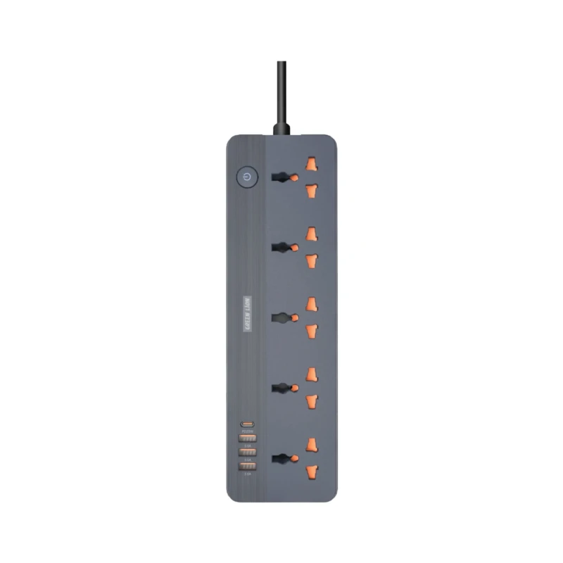 مشترك كهرباء Green Lion GS-250 – خمسة مقابس وUSB-C PD20W