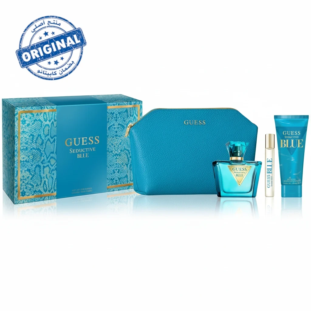طقم عطر Guess Seductive Blue أو دو تواليت سعة 75 مل