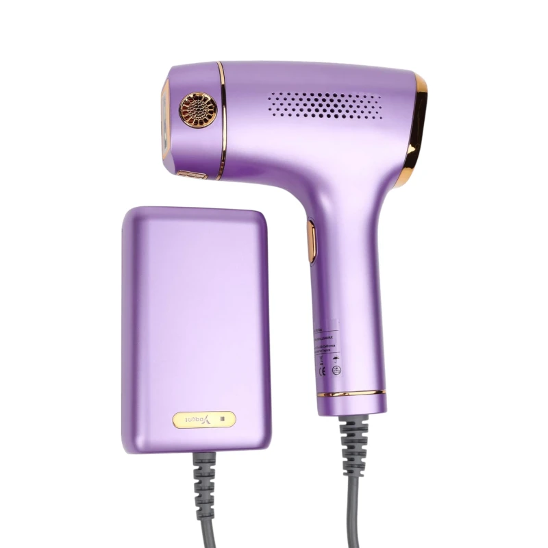 جهاز إزالة الشعر المنزلي ياقوت برو YAQOOT PRO بتقنية IPL والتبريد-لون بنفسجي