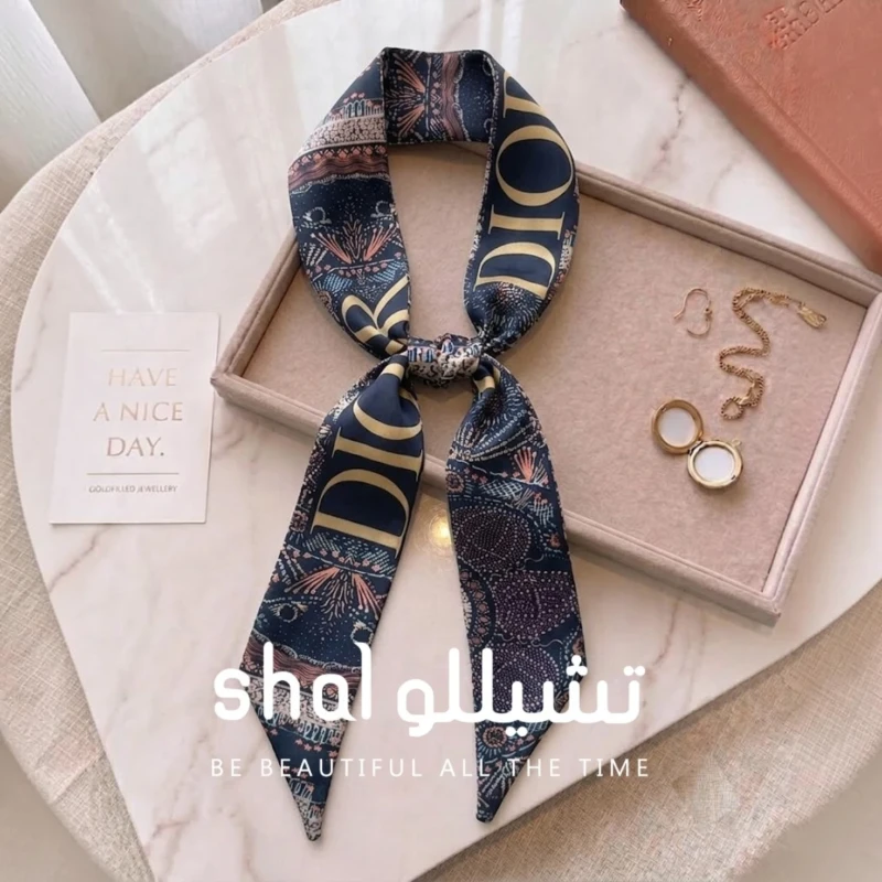 فولار ساتان نسائي منقوش
