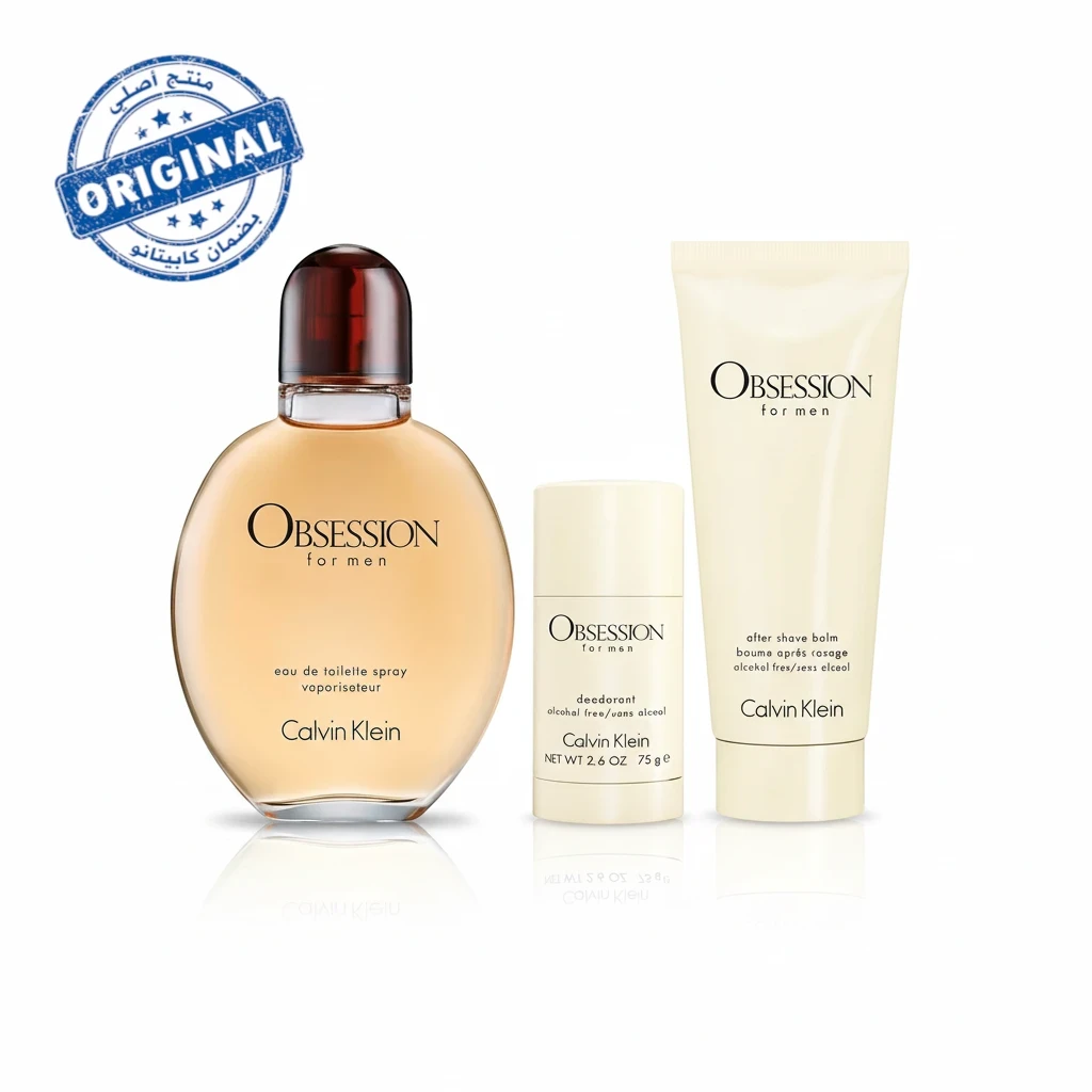 طقم عطر Calvin Klein Obsession for Men أو دو تواليت سعة 125 مل