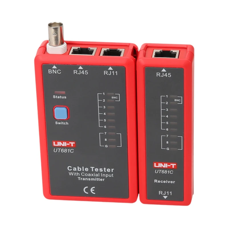 فاحص كابلات UNI-T UT681C – منافذ RJ45 وRJ11 وBNC