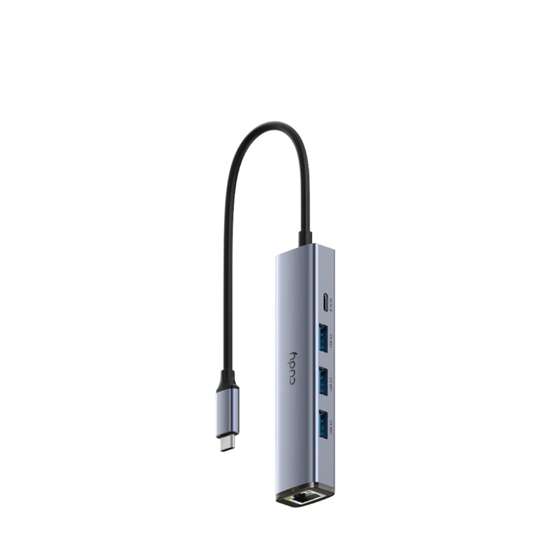 موزع USB-C Cudy UH605 – Gigabit وثلاثة USB-A